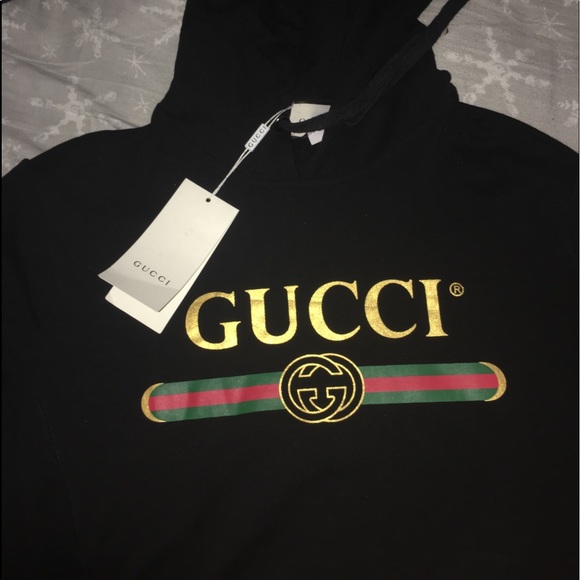 gucci hoodie black